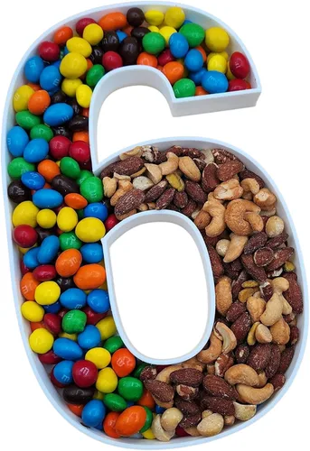 Vista 32 de 12" o GRANDE 16" - Cajas de número rellenables de plástico reutilizables de alta calidad para embutidos, cajas de cartas para fiesta de cumpleaños