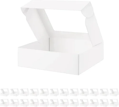 Vista 9 de 25 cajas de rollo de calabaza, caja de pastel con ventana, contenedor