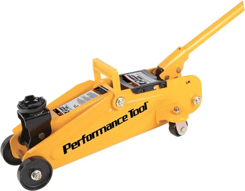 Vista 11 de Performance Tool W1640 gato de garaje de 2-1/2 toneladas, (5,000 lbs.) elevación de 5-15.5 pulgadas, ruedas giratorias, para autos/camiones