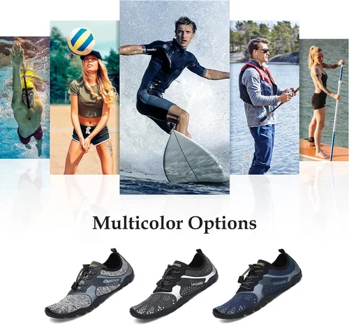 Vista 7 de Kararao Mens Womens Water Shoes Quick Dry Swim Shoes Beach Shoes Pool Surfing Aqua Sports