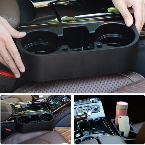 Vista 6 de Yosoo Soporte universal para asiento de automóvil, camión, bebida, botella, soporte para alimentos, caja de almacenamiento