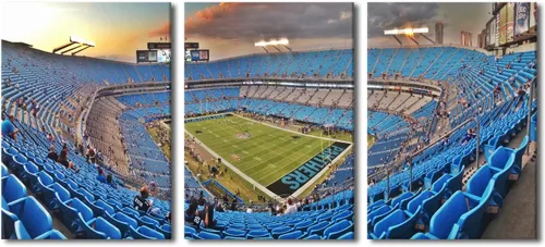 Vista 28 de TUMOVO MetLife Stadium - Decoración de pared de Nueva York, 3 piezas, lienzo, arte de pared para decoración del hogar, juegos de fútbol americano