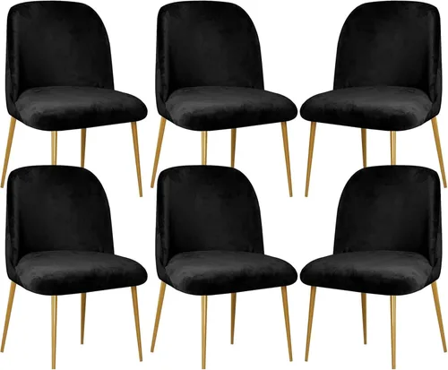 Vista 11 de Juego de 2 fundas superelásticas para sillas de comedor de 2/4/6, funda de terciopelo para sillas modernas de mediados de siglo, funda de silla sin