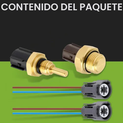 Vista 7 de Sensor de temperatura del refrigerante con conector de sensor de temperatura del refrigerante compatible con Honda Civic Compatible con Isuzu Oasis