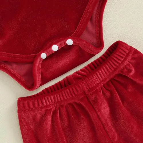 Vista 6 de FIOMVA My First Christmas - Conjunto de 3 piezas para bebé niña recién nacida para otoño e invierno