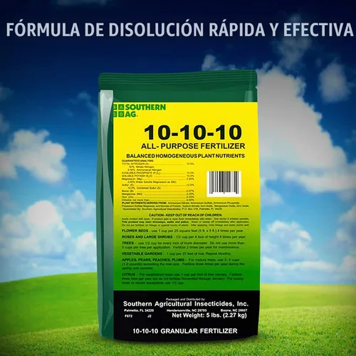 Vista 2 de Southern Ag Fertilizante granular multiusos 10-10-10, 5 LB Tamaño: 5 LB