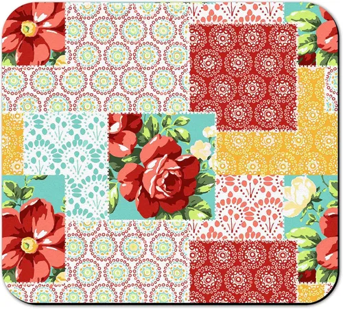 Vista 21 de Tapete de secado de platos para encimera de cocina, 20 x 12 pulgadas, lavable, almohadilla de secado rápido de platos, parte trasera de goma Flores
