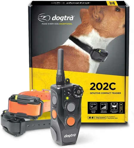 Vista 2 de Dogtra 200C impermeable ½ milla operación con una sola mano entrenamiento remoto perro E-collar Negro