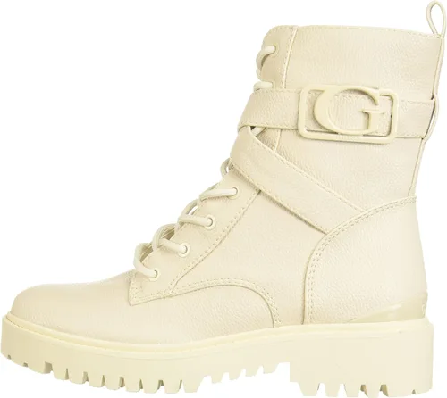 Vista 8 de GUESS Botas de combate Orana para mujer, Negro