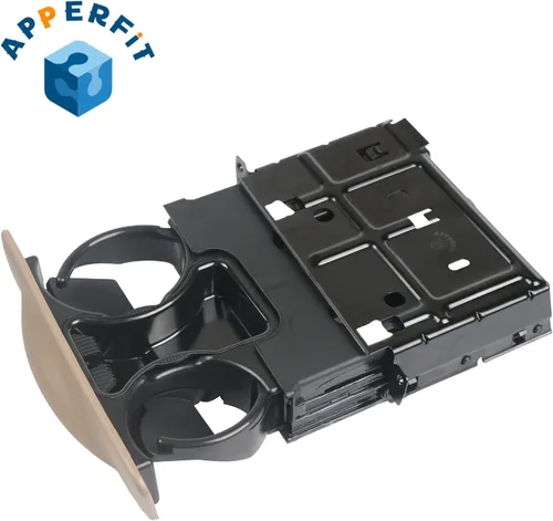 Vista 5 de Soporte para tazas en salpicadero con cenicero marrón APPERFIT compatible con Ford F250 F350 F450 F550 Super Duty Truck 1999-2004, Excursion