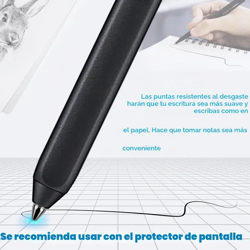 Vista 4 de Puntas finas de aleación de titanio de ajuste universal, no desgastadas, compatibles con BOOX Pen 2 Pro, iReader, IFLYTEK, Lamy AL-Star digital