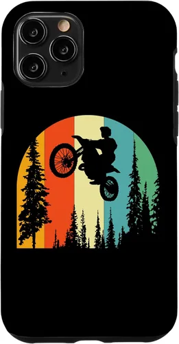Vista 10 de iPhone 15 Retro Dirt Bike Supermoto Biker - Vintage Mx Motocross Case