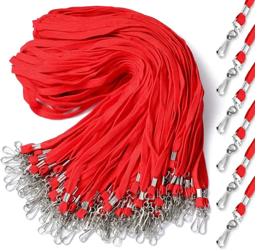 Vista 9 de Epakh 200 cordones para identificación con nombre y credencial para el cuello, con clips, correas para el cuello para oficina, escuela, enfermeras