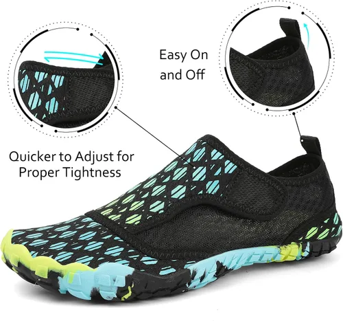 Vista 2 de Zapatos de agua para hombre y mujer, secado rápido, para natación, playa, piscina, calcetines de yoga para senderismo, caminar, buceo, surf