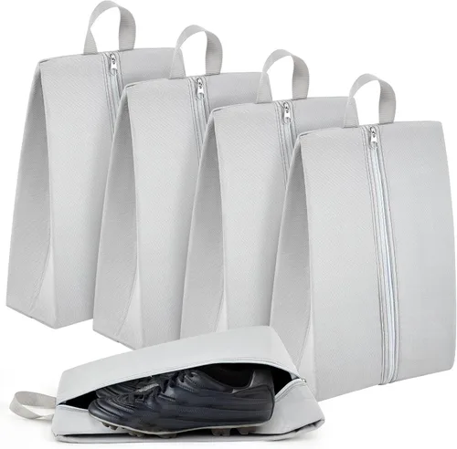 Vista 8 de Leinuosen Bolsa de tacos a prueba de olores para deportes, resistente al olor y al agua, bolsa de zapatos de fútbol, fútbol, béisbol, golf, con tela