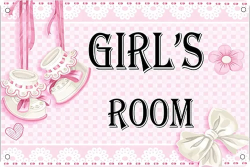 Vista 9 de WEIMEILD Letrero de metal de madera personalizado con texto en inglés "Girl Cave No Boys Allowed Except Dad" 1479