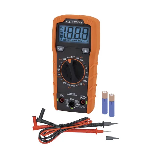 Vista 5 de Klein Tools Kit de probador de salida 80025 con probador GFCI y probador de voltaje sin contacto, multímetro MM325 de 2 piezas, medidor de voltaje