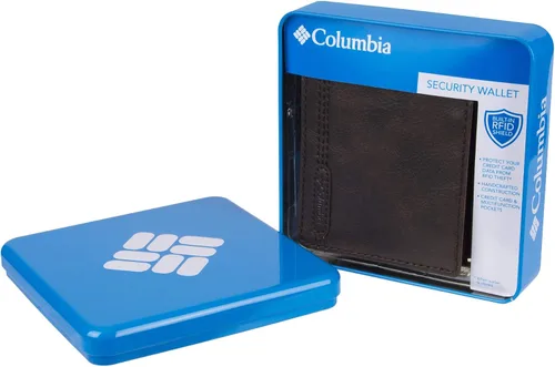 Vista 14 de Columbia Billetera plegable para hombre, múltiples ranuras para tarjetas, ventana de identificación