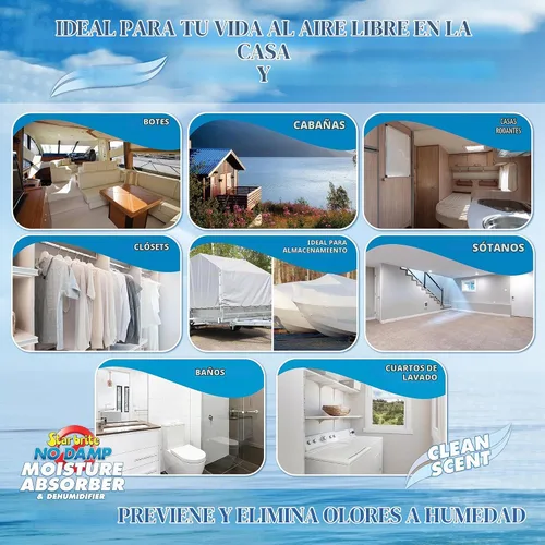 Vista 5 de STAR BRITE - Absorbedor de humedad y deshumidificador sin humedad – Simple, portátil, control de humedad para barcos, caravanas, casas de temporada