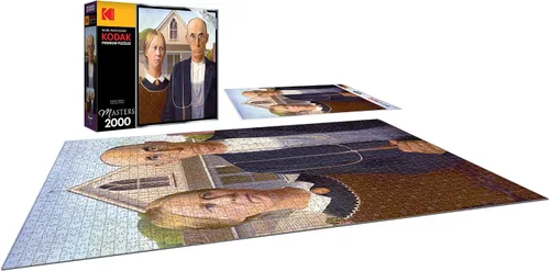 Vista 3 de RoseArt Kodak Premium Masters American Gothic - Rompecabezas de 2000 piezas