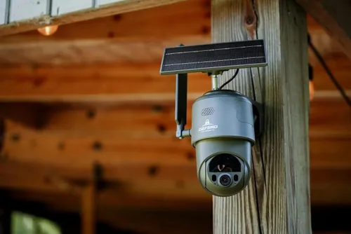 Vista 2 de TACTACAM Cámara de seguridad celular 360, fotos 4K, video de 1080p, batería solar + recargable, panorámica/inclinación de 360°, celular LTE, alertas