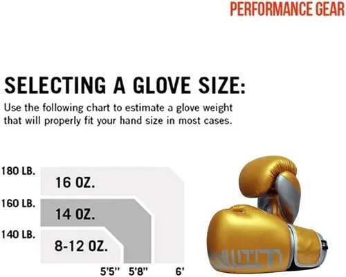 Vista 4 de PFG Guantes de boxeo Ultimate Training - MMA Muay Thai Training & Bag Work