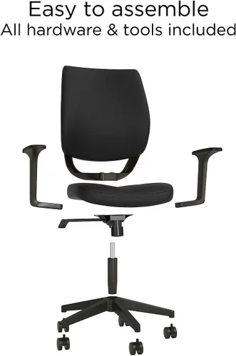 Vista 9 de Staples - Silla ergonómica de tela, color negro