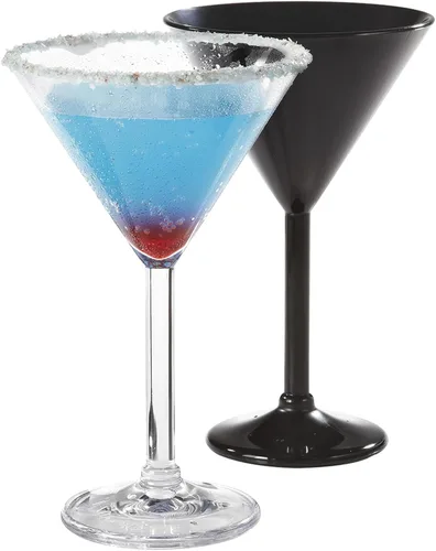 Vista 6 de G.E.T. SW-1407-1-SAN-CL-EC - Vasos de Martini de plástico resistentes a roturas, 10 onzas, transparentes (juego de 4)