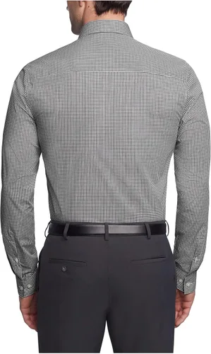 Vista 2 de Kenneth Cole Men's Dress Shirt Slim Fit Checks and Stripes (Patterned)