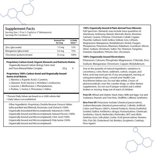 Vista 4 de Drucker Labs - Suplemento de minerales líquidos orgánicos intraMIN para hombres, mujeres, niños, apoyo inmunológico y muscular, sin OMG, sin gluten