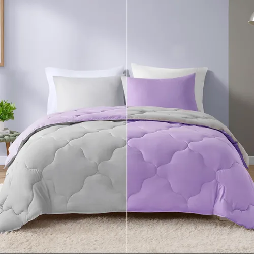 Vista 20 de Comfort Spaces Vixie Juego de Edredón Reversible - Cubierta Acolchada Geométrica Casual de Moda, Ropa de Cama Acogedora Alternativa de Plumón