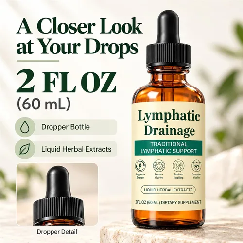 Vista 4 de Gotas de drenaje linfático, drenaje linfático gotas, 2fl oz