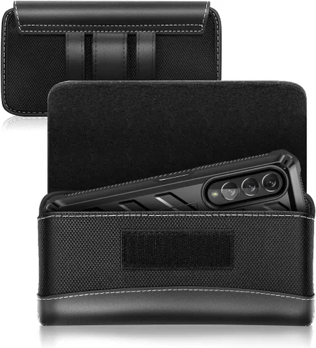 Vista 2 de SUPCASE Funda para Galaxy Z Fold 6 con clip para cinturón, protección contra caídas de grado militar, funda de piel resistente al desgaste para Z
