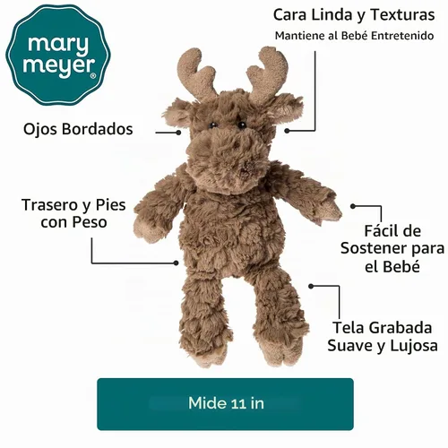 Vista 2 de Mary Meyer Putty Nursery Peluche Juguete Suave, 11 Pulgadas, Alce