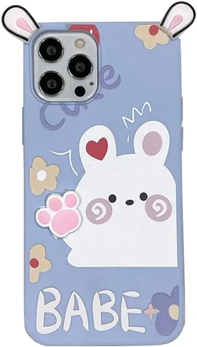 Vista 10 de Bonita funda de dibujos animados compatible con Samsung Galaxy S20, funda protectora de goma de silicona suave con personaje de muñeca de cachorro