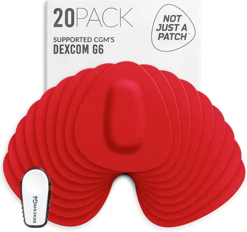 Vista 17 de Not Just A Patch Dexcom - Parches adhesivos G6 (paquete de 20) – Dexcom G6 adhesivos adhesivos para piel – Resistente al agua Dexcom Overpatch G6