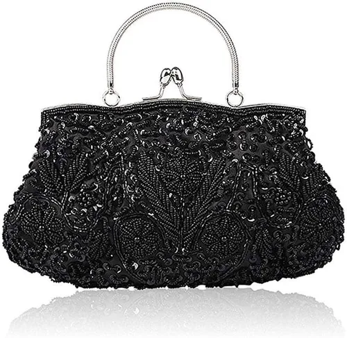 Vista 12 de Gets Noble - Bolso de noche con lentejuelas y cuentas para mujer