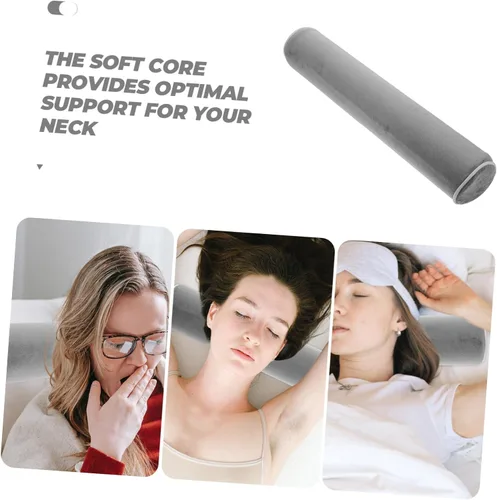 Vista 4 de LIFKOME Almohada de cuello Almohada lumbar Almohada cilíndrica Almohada de apoyo cervical Almohada para dormir Almohada de pierna Redondo Algodón