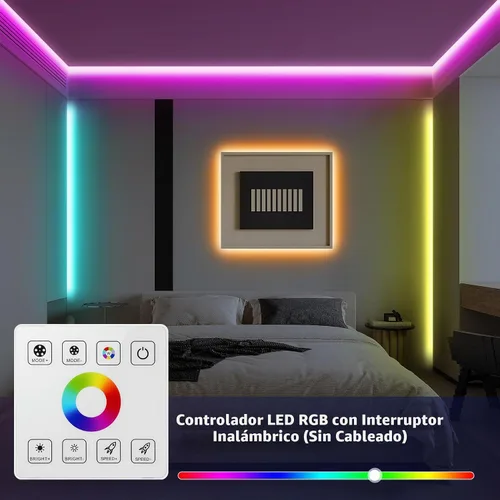 Vista 3 de Kit de controlador LED RGB de panel táctil RF para 5/12/24V 4-PIN