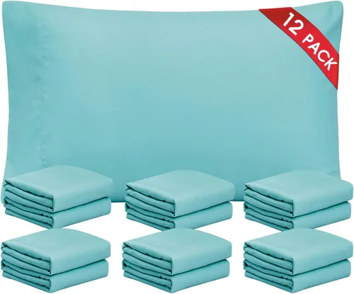 Vista 23 de FreshCulture Fundas de Almohada Beige Tamaño Queen Paquete de 2 - Juego de Fundas de Almohada - Cierre de Sobre - Tela de Microfibra Cepillada Suave