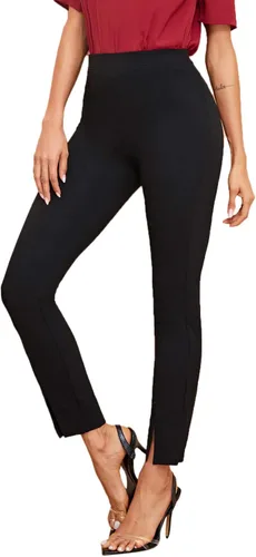 Vista 3 de SweatyRocks - Elegantes pantalones ajustados de cintura alta y elástica para mujer