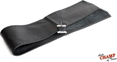 Vista 2 de Compatible con Dodge Ram 1500 2500 3500 2009-2012 - Funda de cuero para volante, color negro