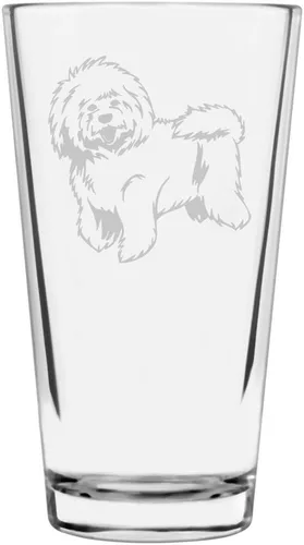 Vista 363 de Podenco Canario - Vaso de pinta de 16 onzas con temática de perro personalizado