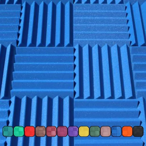 Vista 12 de Paneles de espuma acústica profesional estilo cuña de 12 x 12 x 2 pulgadas, paquete de 4, espuma de estudio para amortiguación de sonido e Carbón