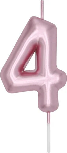 Vista 230 de DERVENTA Vela con números de 2.36 pulgadas, decoración perfecta para cumpleaños, brunch, postre, pastel, 1 pieza (número 0 rosa)