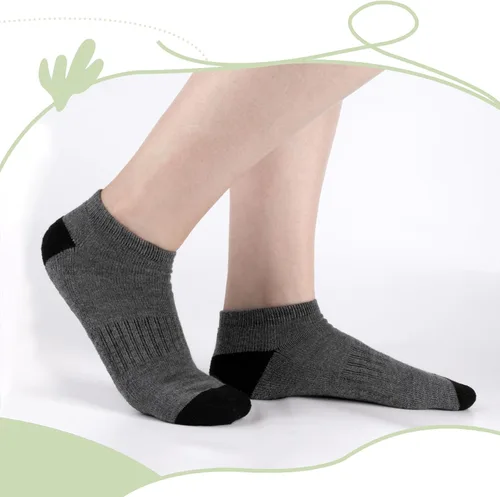 Vista 6 de Comfoex 10 pares de calcetines para niños de 4-6, 6-8, 8-10 años, calcetines deportivos de corte bajo para niños, calcetines cortos medio acolchados