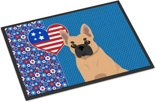 Vista 180 de Caroline's Treasures WDK5119JMAT Airedale Terrier USA - Tapete para interiores o exteriores, 24 x 36 pulgadas, tapete para puerta delantera