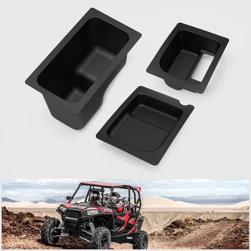 Vista 25 de A & UTV PRO Caja de almacenamiento de cama para Can Am Defender, HD10 HD9 HD8 HD5 Max/Can Am Commander, compatible con accesorios Can-Am Defender