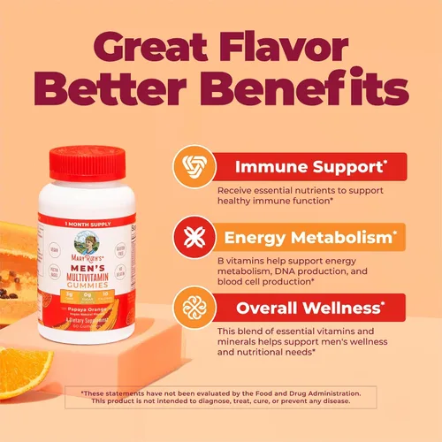 Vista 5 de Gomitas multivitamínicas para hombre con ingredientes orgánicos, vitaminas veganas para hombres Multivitamínicos diarios para hombres para apoyo