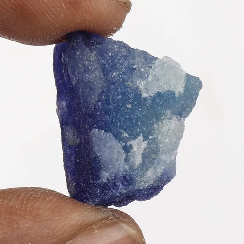 Vista 3 de GEMHUB Protección Zafiro azul 53.00 Ct muestras minerales de zafiro en bruto natural, zafiro para joyería FD-293, Gema, azul